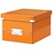 Leitz WOW Click and Store Small Storage Box For A5 Orange - Get 3 Packs for The Price of 2
