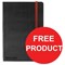 Black n' Red Swing Clip Files - 3 x Pack of 5 - Offer Includes FREE Notebook