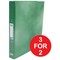 Elba Ring Binder / Laminated Gloss Finish / 2 O-Ring / 25mm Capacity / A4 / Green - 3 for the Price of 2