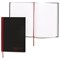 Black n' Red Casebound Book / Ruled / 96 Sheets / A5 / Pack of 5 - Buy One Get One FREE