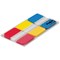 Post-it Strong Index / Red, Yellow & Blue / 2 x Packs of 66 / Offer Includes FREE Chocolates