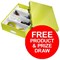 Leitz NeXXt WOW Stapler & Punch 3mm Green - Offer Includes a FREE Organiser