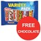 Post-it Super Sticky Removable Notes / 76x76mm / Rio / 2 Packs of 6 x 90 Notes / Offer Includes a FREE Chocolates