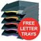 Durable Varicolor Desktop Drawer Set Stackable 5 Drawers A4 - Offer includes FREE Letter Trays