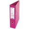 Rexel JOY Lever Arch File 75mm Spine A4 Pink / Pack of 6 / Offer Includes FREE Document Pockets