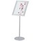 Twinco Literature Display Rotating Stand Snapframe A3 Silver - Offer Includes a FREE Purple Organiser
