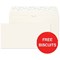 Blake Premium DL Wallet Envelopes / High White Laid / Peel & Seal / 120gsm / Pack of 500 / Offer Includes FREE Biscuits