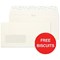 Blake Premium DL Wallet Window Envelopes / High White / Peel & Seal / 120gsm / Pack of 500 / Offer Includes FREE Biscuits