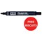Pentel N50 Permanent Marker / Bullet Tip / Black / Pack of 12 x 2 / Offer Includes FREE Biscuits