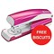 Leitz WOW Stapler / 3mm / 30 Sheet Capacity / Pink / Offer Includes FREE Biscuits