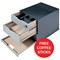 Durable Coffee Box with Integrated Lock - Charcoal - Offer Includes FREE Coffee Sticks