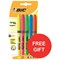 Bic Grip Pen-shaped Highlighter / Yellow / Pack of 12 / Offer Includes FREE Pack of Highlighters