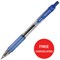 Zebra Sarasa Retractable Rollerball Gel Ink Pen / Medium / Blue / 2 x Packs of 12 / Offer Includes FREE Chocolates