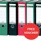 Leitz Standard A4 Lever Arch Files / 80mm Spine / Black / Pack of 10 / Offer Includes FREE £5 Starbucks Gift Card
