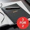 Rhodia Hardback Notebook / Casebound / Lined / A5 / Pack of 3 / 3 for the Price of 2