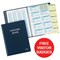 Durable Leather Look Visitors Book - 300 Badge Inserts - Offer Includes FREE Visitor Badges