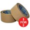 Sellotape Case Sealing Tape / Vinyl / 50mmx66m / Buff / Pack of 6 / 3 for the Price of 2