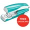 Leitz NeXXt WOW Stapler / 3mm / 30 Sheet Capacity / Ice Blue / Offer Includes FREE Rolos