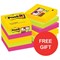 Post-it Super Sticky Notes / Rio / 51x51mm / 24 Pads / Redeem your FREE Tote Gift Bag