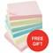 5 Star Extra Sticky Re-Move Notes / 76x76mm / Assorted Pastel / 12 Pads of 90 Notes / Offer Includes FREE Page Markers