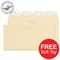 Blake Premium DL Wallet Envelopes / Laid / Vellum / Peel & Seal / 120gsm / 2 Packs of 500 / Offer Includes FREE Zebra Soft Toy