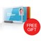 Durable Pushbox Trio Card Holder / 87x54mm / Pack of 10 / Offer Includes FREE Red Lanyards