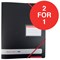 Black n Red A4 Ring Binder / 4 O-rings / 16mm Capacity / Black / Buy One Get One FREE