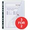 Snopake PolyFiles Ring Binder Wallets / Clear / A4 / Pack of 5 / 3 for the price of 2