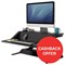 Fellowes Lotus Sit-Stand Workstation / 22 Height Adjustments / Black / Redeem Your £50 Cashback