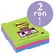 Post-it Super Sticky Removable Notes / 100x100mm / Assorted Ultra / Pack of 3 x 70 Notes / Buy One Get One FREE