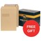 New Guardian Heavyweight C4 Pocket Envelopes with Window / Manilla / Peel & Seal / Pack of 250 / Offer Includes FREE Envelopes