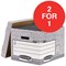 Fellowes Bankers Box System Storage Boxes / Standard / Pack of 10 / Buy One Get One FREE