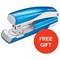 Leitz NeXXt WOW Stapler / 3mm / 30 Sheet Capacity / Blue / Offer Includes FREE Blue Duo Letter Tray