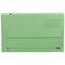 Elba Document Wallets Half Flap, 285gsm, Foolscap, Green, Pack of 50