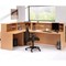 Trexus Reception Corner Desk / 800mm Wide / Beech