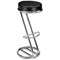 Trexus Zeta Stool Chrome Frame and Leather-Look Seat Black [Pack 2]