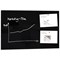 Sigel Artverum Tempered Glass Board, Magnetic, W1000xH650mm, Black