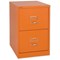GLO by Bisley BS2C Filing Cabinet 2-Drawer H711mm Orange Ref BS2C
