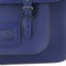 Remarkable Recycled Leather Satchel 15inch Blue