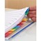 Elba Subject Dividers, Extra Wide, 1-12, Multicoloured Tabs, A4, White