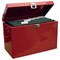 Metal File Box with 5 A4 Suspension Files, Tabs & Inserts / Pink