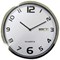 5 Star Wall Clock with Dates Diameter 300mm with White Face & Grey Case