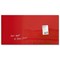 Sigel Artverum Tempered Glass Board, Magnetic, W910xH460mm, Red
