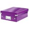 Leitz WOW Click & Store Organiser Box / Small / Purple