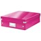 Leitz WOW Click & Store Organiser Box / Medium / Pink