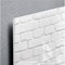 Sigel Artverum Tempered Glass Board, Magnetic, W1300xH550mm, White Brick