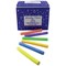 Study Time Coated Chalk / Assorted Colours / Pack of 100