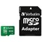 Verbatim Micro SDHC Tablet Media Memory Card with SD Adaptor - 8GB