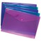 Snopake PolyFile Electra Wallet Files / Polypropylene / A5 / Assorted / Pack of 5