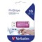 Verbatim Pinstripe USB Drive, 16GB, Pink